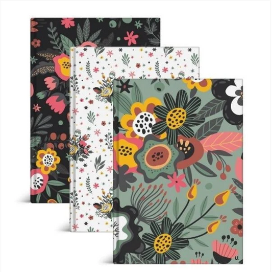 Floral A5 Hardback Notebook School Assorted Designs