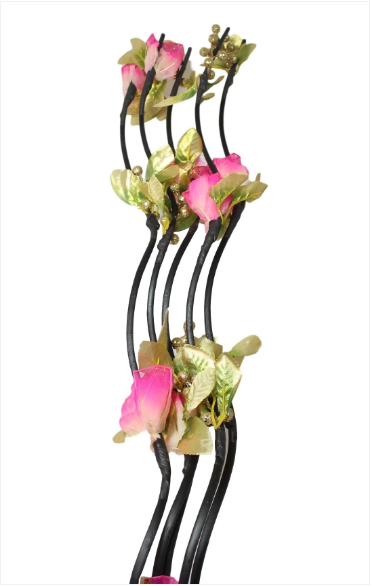 Floral Decor Long Stem Home Lounge Decoration 5 Strand Floral Stem 5.2 Feet