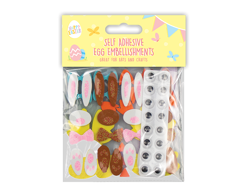 Foam Adhesive Easter Egg Embellishments