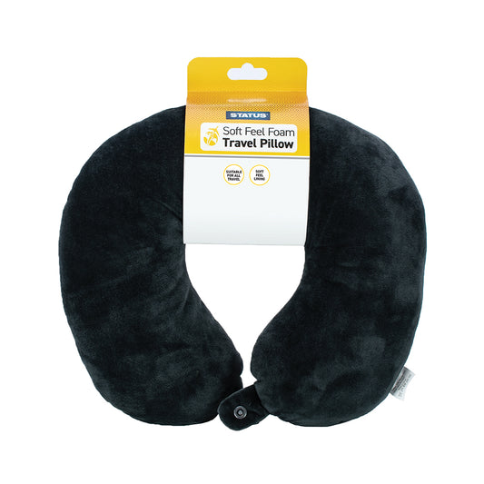 Foam Travel Pillow - 1 pk - in a wrap Card - CDU
