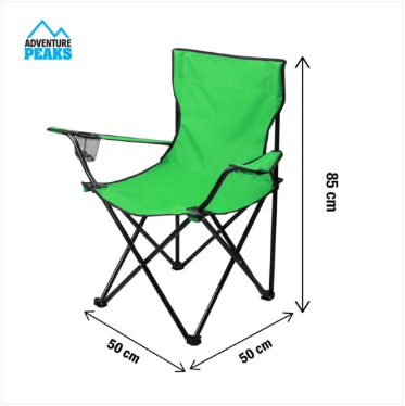 Foldable Camping Chair 50 x 50 x 80 cm Green