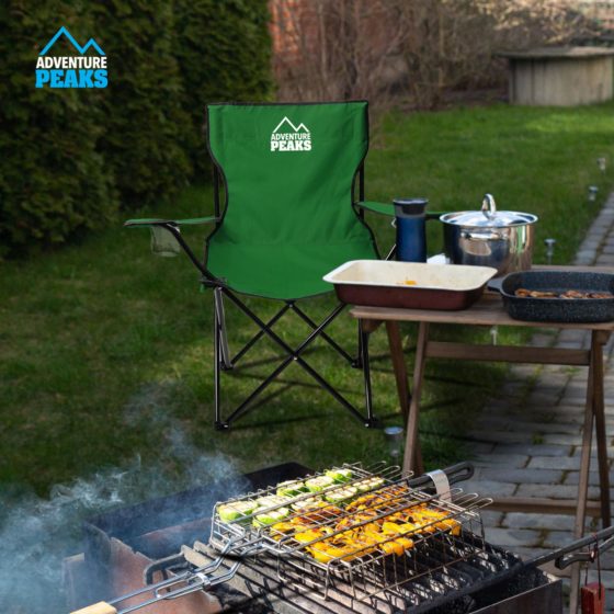 Foldable Camping Chair 50 x 50 x 80 cm Green