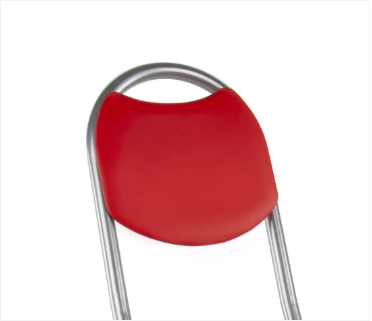 Foldable Round Dining Chair Indoor Outdoor Seating Diner Chair RED