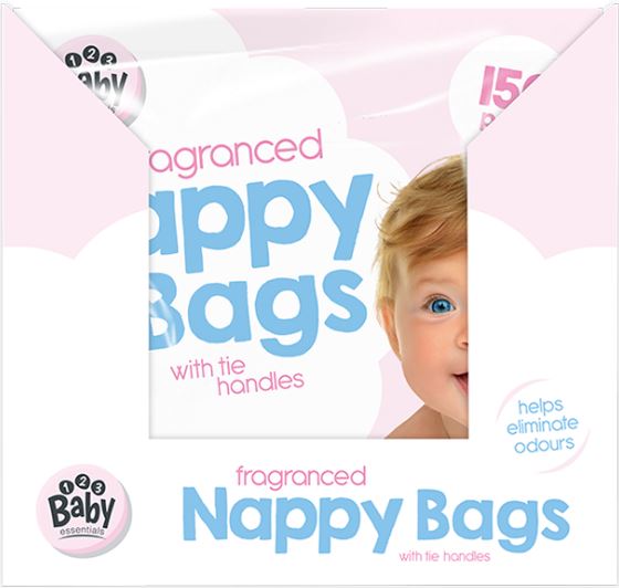 Fragranced Nappy Bags 150pk CDU