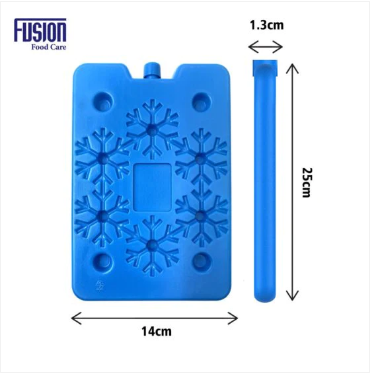 Freezer Ice Pack 24 x 15 x 1.3 cm Set of 4 Assorted Colours