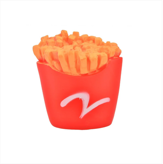 French Fries Shapes Silicone Pet Toys Chew Toy