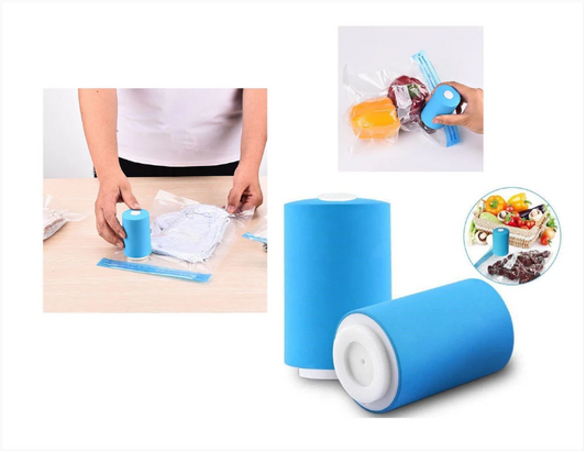 Fresh Seal Vac Mini Vacuum Sealer Machine For Food Preservation With 6 Bags