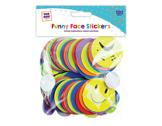 Funny Expressions Foam Stickers 120pk