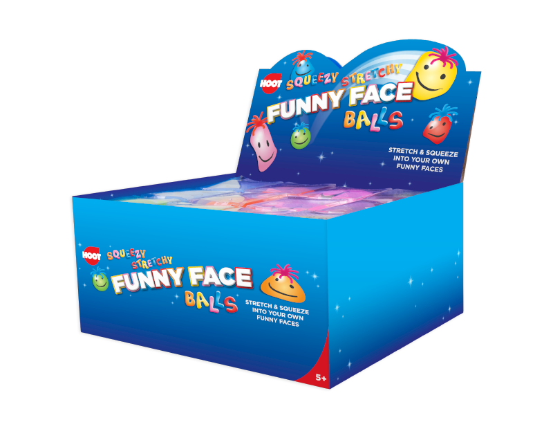 Funny Face Stretch Ball With PDQ