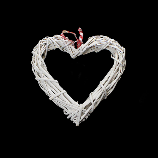 Garden Decoration Straw Heart 10 / 14 / 20 cm