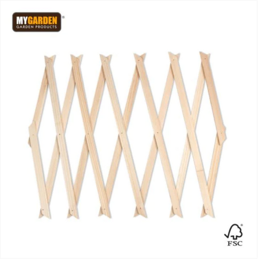 Garden Expanding Wooden Trellis Natural 180 x 30 cm