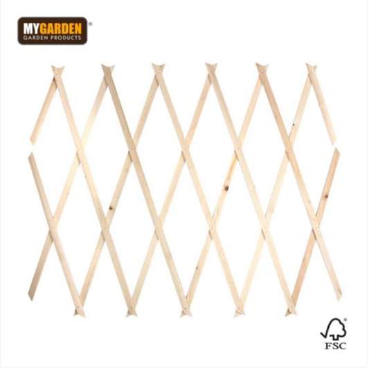 Garden Expanding Wooden Trellis Natural 180 x 60 cm