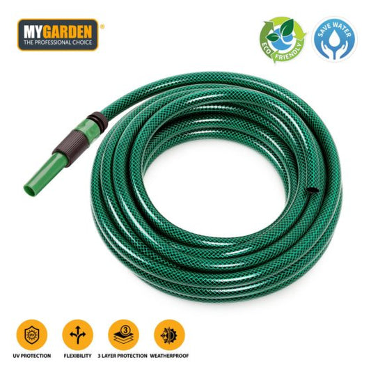 Garden Hose Pipe with Fitting 15 m