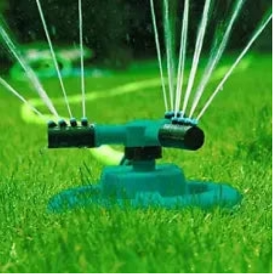 Garden Sprinkler 3 Nozzles 360° Rotating