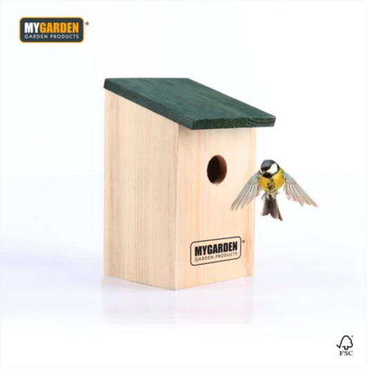 Garden Wooden Bird Nest Box 21 x 12 x 13.5 cm