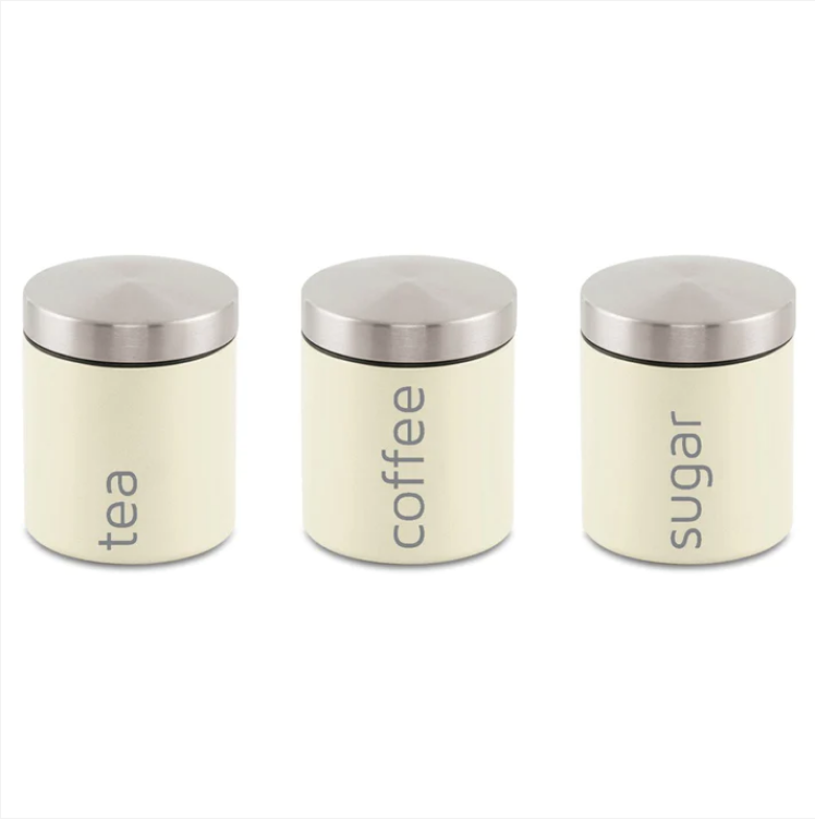 Gems Airtight Food Canister Set 3 Piece Set Chantilly 10 x 12 cm