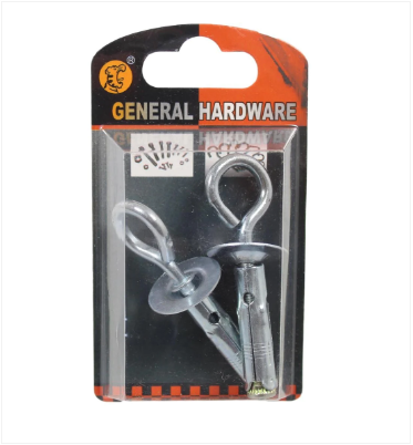 General Hardware Hooks Set Chrome Indoor Use 2 Pack