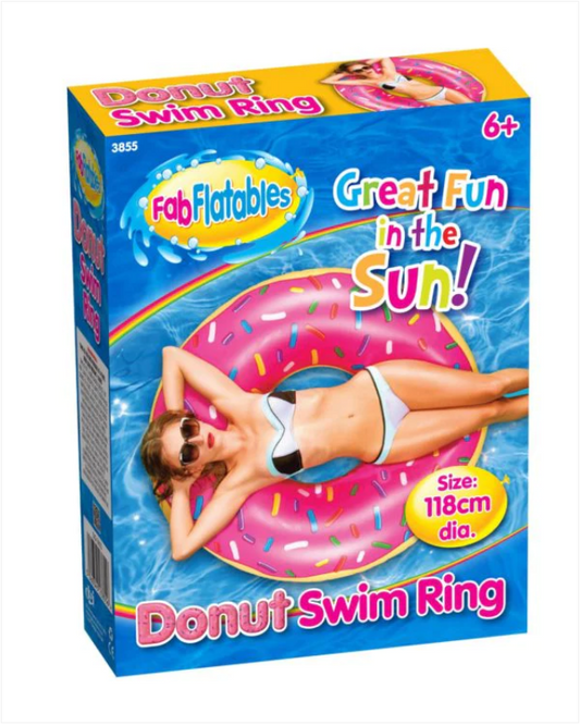 Giant Inflatable Donut Swim Ring 118cm Diameter