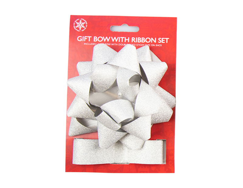 Gift Bow With Ribbon Set