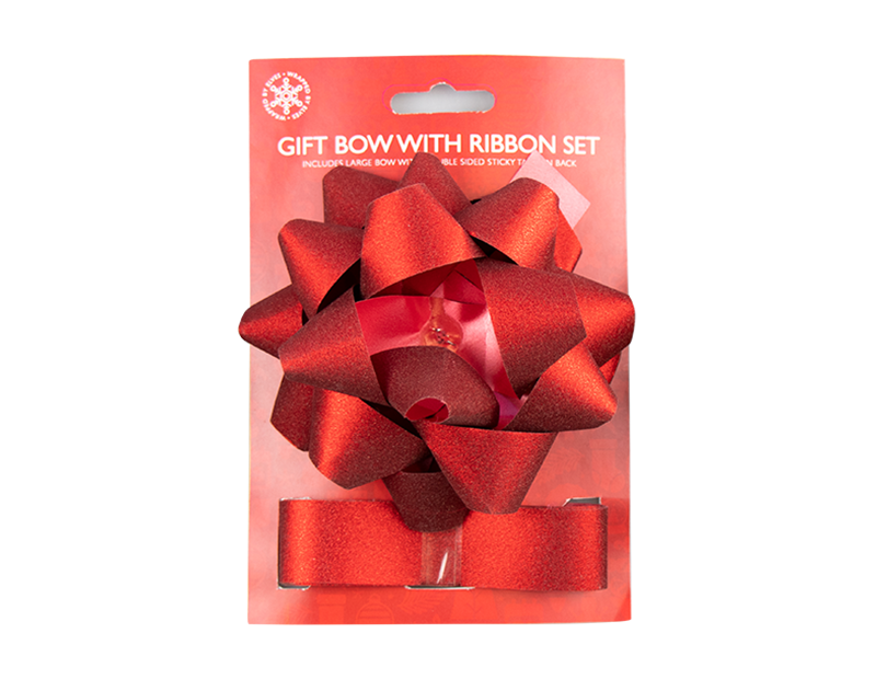Gift Bow With Ribbon Set