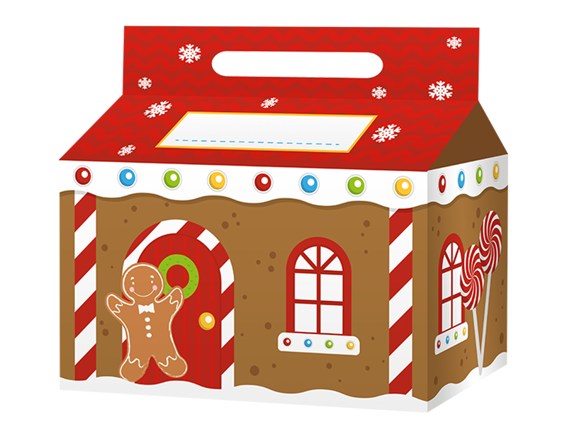 Gingerbread House Treat Boxes 3pk