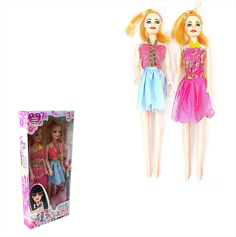 Girl Beauty 2 Pack Dress Up Playing Dolls Toys 3+ Years