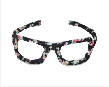 Girls Fancy Fabric Stylish Hair Head Band Glasses Design Assorted Colours