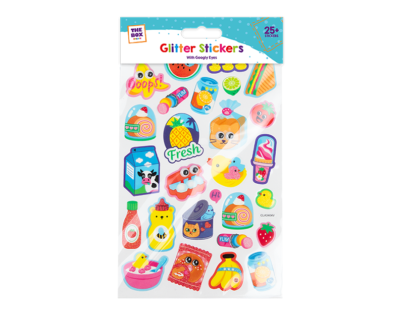 Girls Googly Eyes Glitter Stickers