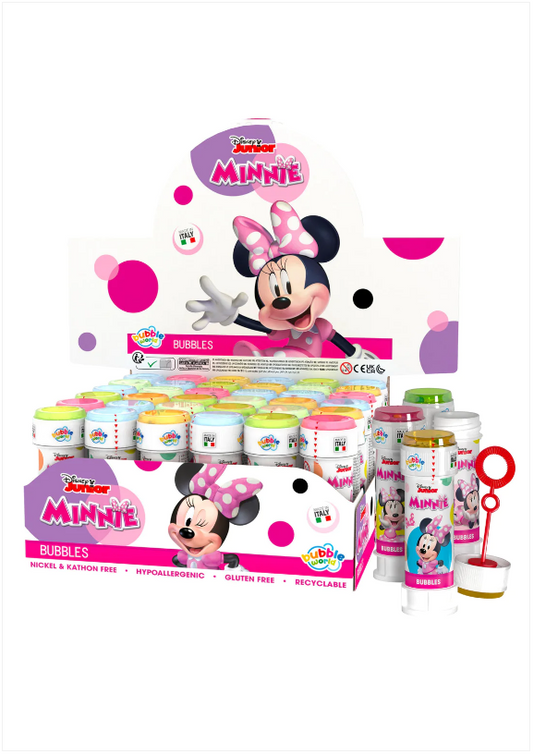 Girls Minnie Mouse Bubble Tubs Indoor Outdoor Blowing Fun 60ml