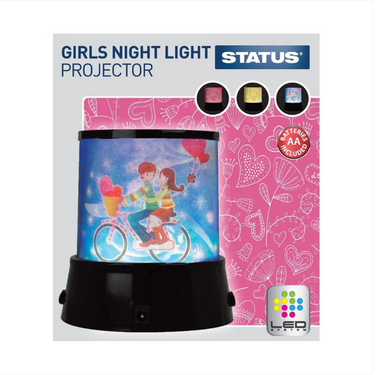 Girls Night Light Children Projector 3AA Batteries Included