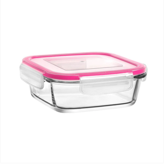 Glass Food Container With Plastic Lid Household Use Kitchen 720cc