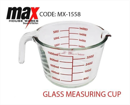 Glass Measuring Jug Cup 1L