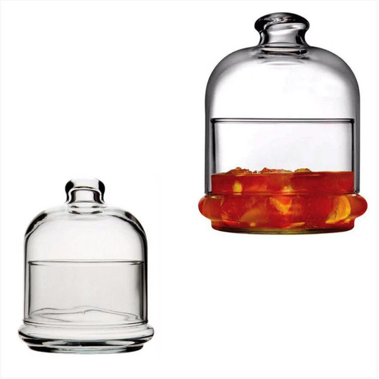 Glass Mini Dome With Attachable Lid 3 1/2''