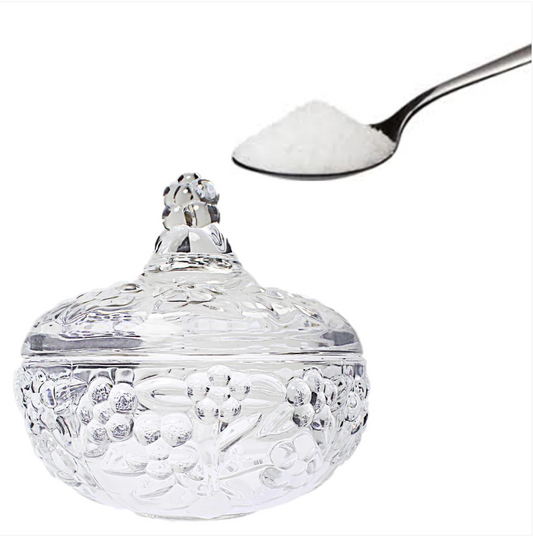 Glass Sugar Jar With Lid Crystal Clear