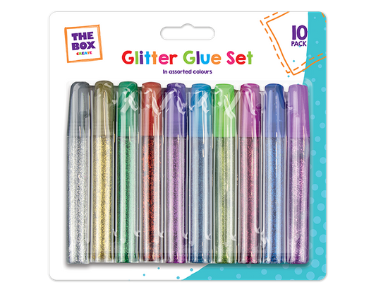 Glitter Glue Pens - 10 Pack