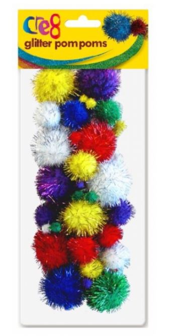 Glitter Pom Poms