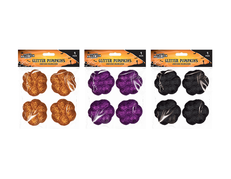 Glitter Pumpkins 4pk