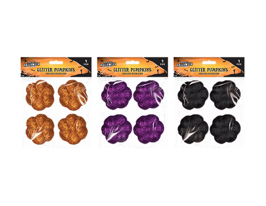 Glitter Pumpkins 4pk