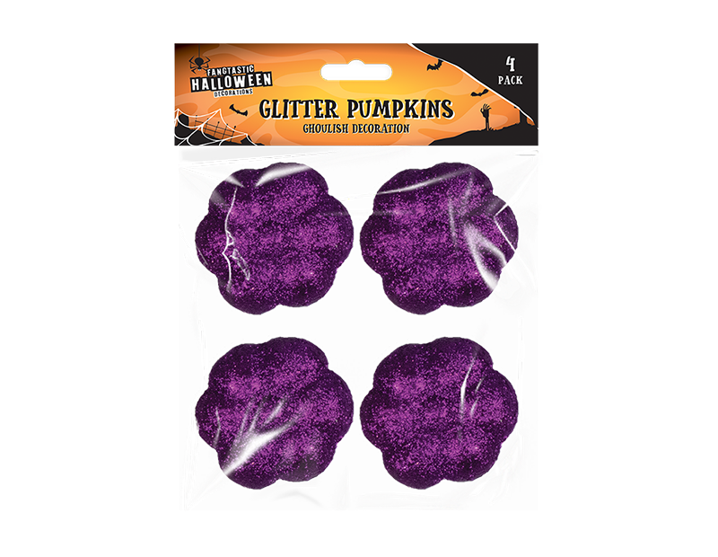Glitter Pumpkins 4pk