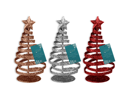 Glitter Xmas Tree Decoration 15cm