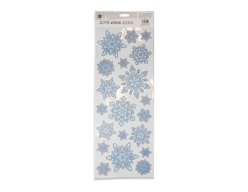 Glitter Christmas Window Stickers