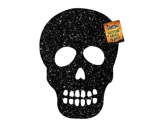 Glittering Skull Plaque