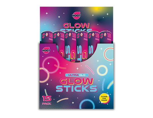 Glow Sticks 15pk PDQ