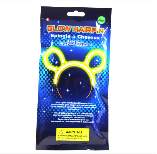 Glowing Childrens Adults Party Glow In Dark Headband Green