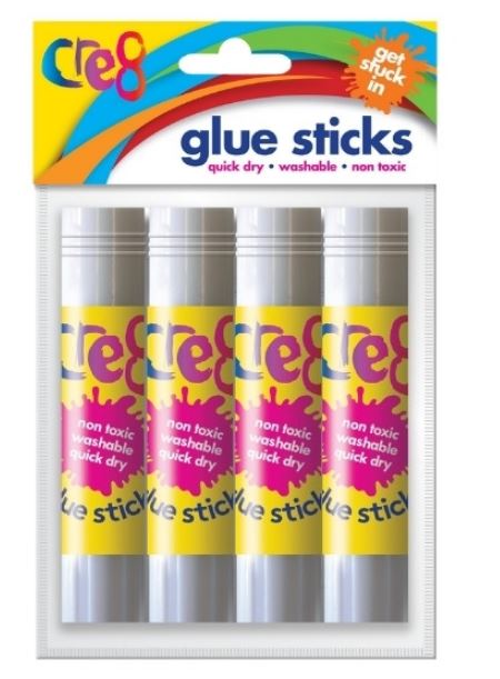 Glue Sticks, 10g 4pk