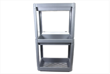Grey 3 Tier Storage Racks/Shelves Organizer Ideal For Kitchen And Bathrooms 70x35.5cm 1215g
