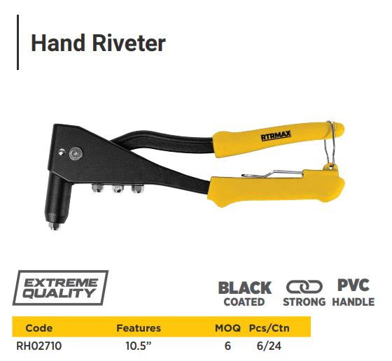 "HAND RIVETER 10.5"""