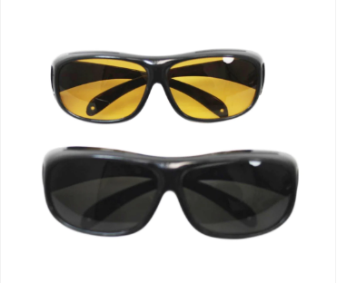 HD Vision 100% UV Protection Frames 2 Pack Light Weight Safety Glasses