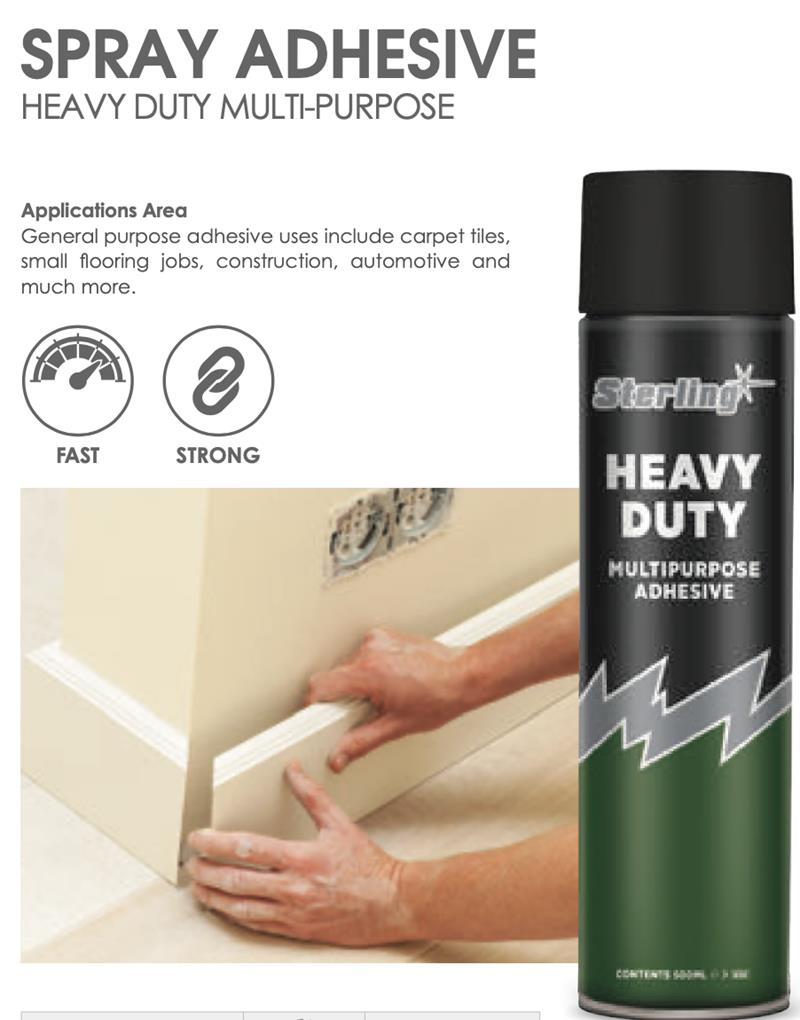 HEAVY DUTY SPRAY ADHESIVE 500ML