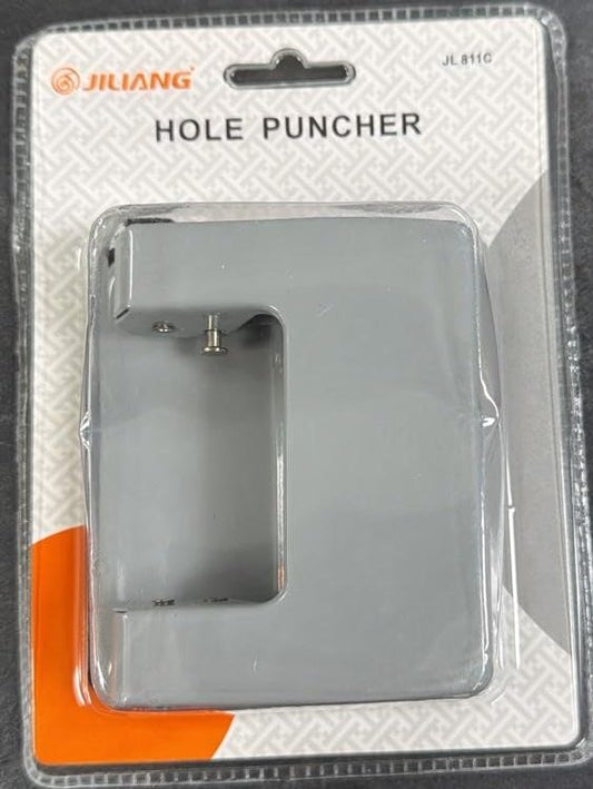 2 Hole Puncher With Guide Metal Office Paper Puncher